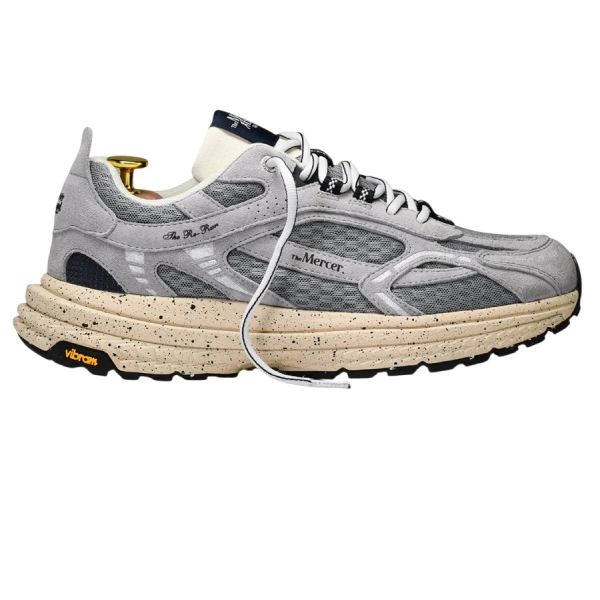 Mercer Amsterdam The Re-Run Vibram Sneaker Grijs/Navy – Mezaldy