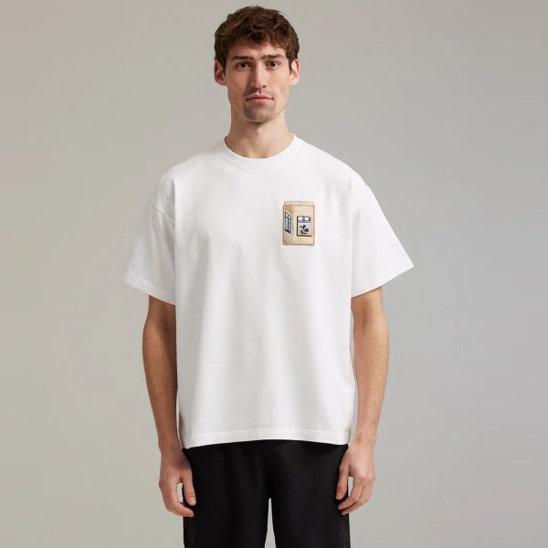 Ange Projects Day Window Patch T-shirt Wit