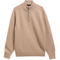 Barbour Newtown Half Zip Knitted Sweater Beige
