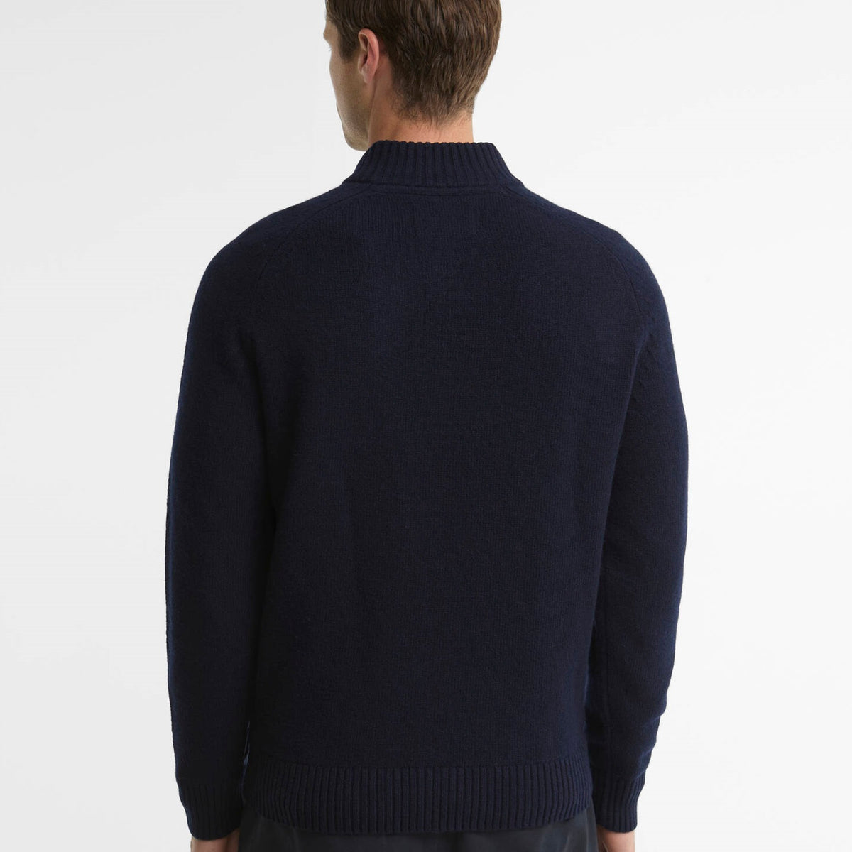 Barbour Newtown Half Zip Knitted Sweater Navy