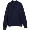 Barbour Newtown Half Zip Knitted Sweater Navy