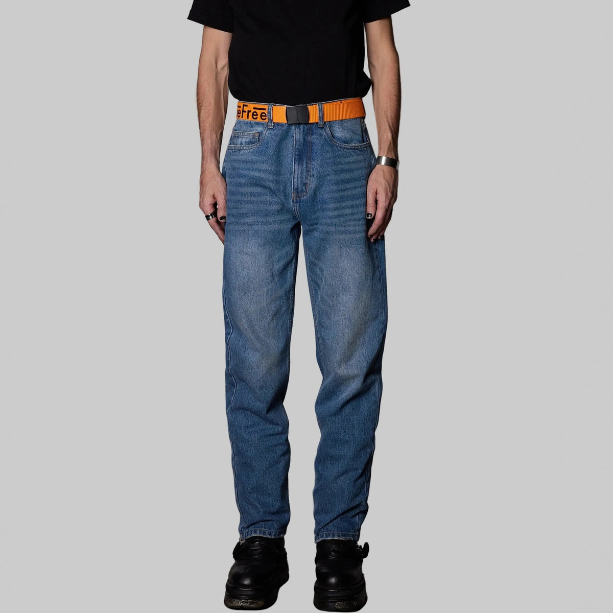 BeWider Straight Jeans Blauw