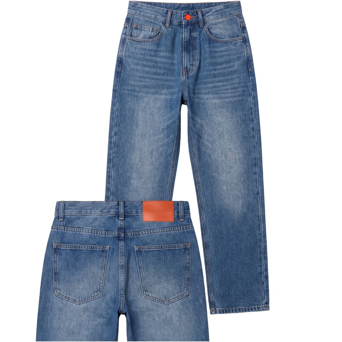 BeWider Straight Jeans Blauw