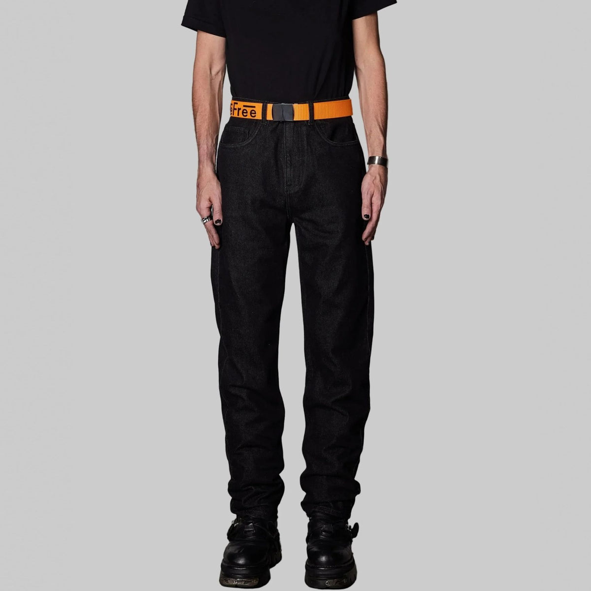 BeWider Straight Jeans Zwart