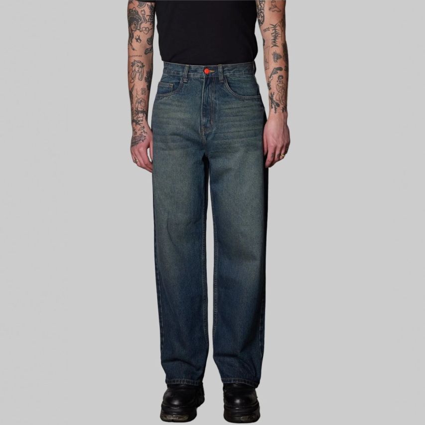 BeWider Super Loose Jeans Blauw