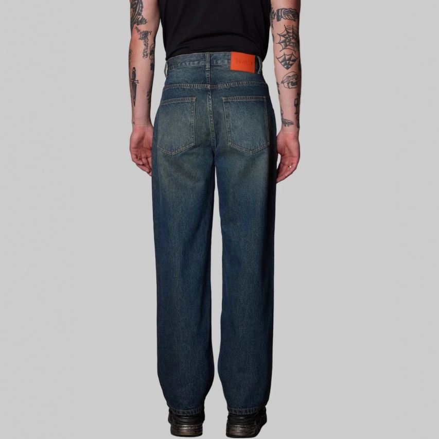 BeWider Super Loose Jeans Blauw