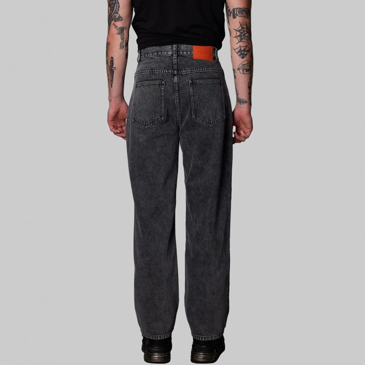 BeWider Super Loose Jeans Zwart