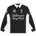 Billionaire Boys Club Script Panelled Rugby Longsleeve Polo Zwart