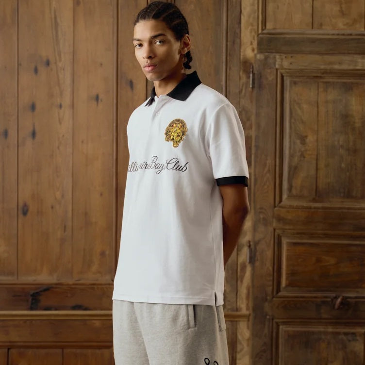 Billionaire Boys Club Script Patch Polo Wit
