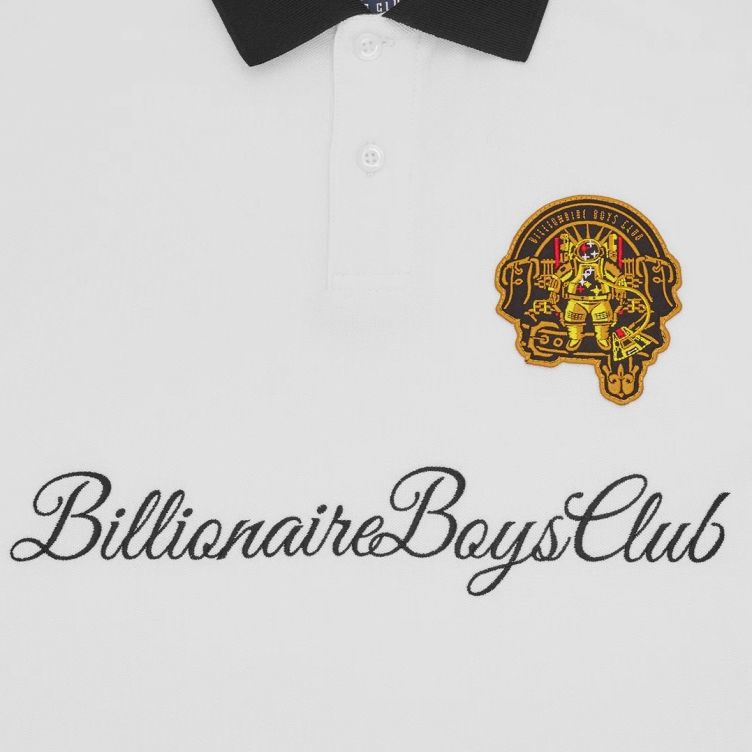 Billionaire Boys Club Script Patch Polo Wit