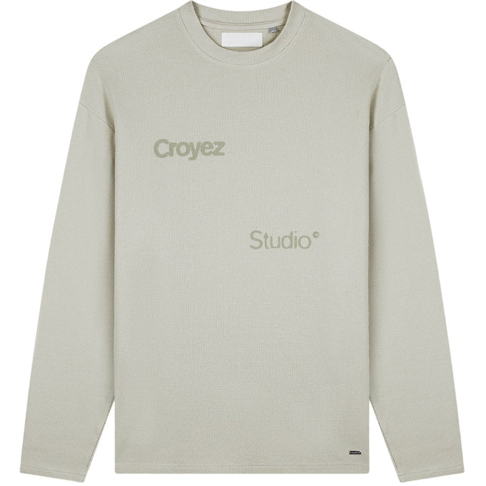 Croyez Studio Waffle Longsleeve T-shirt Beige