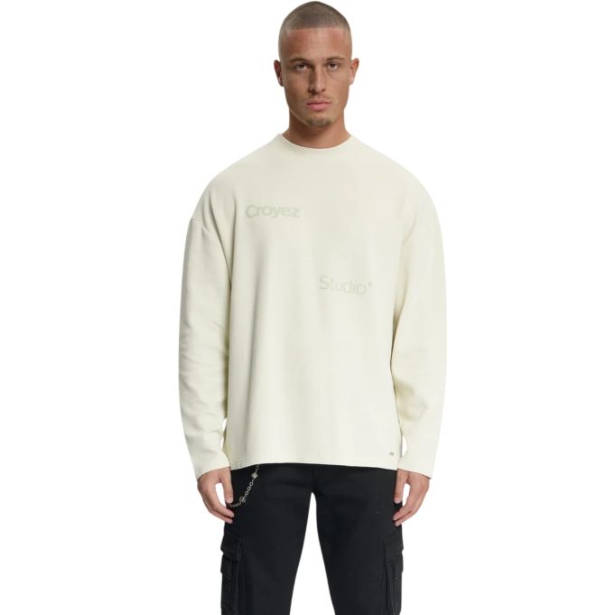 Croyez Studio Waffle Longsleeve T-shirt Beige