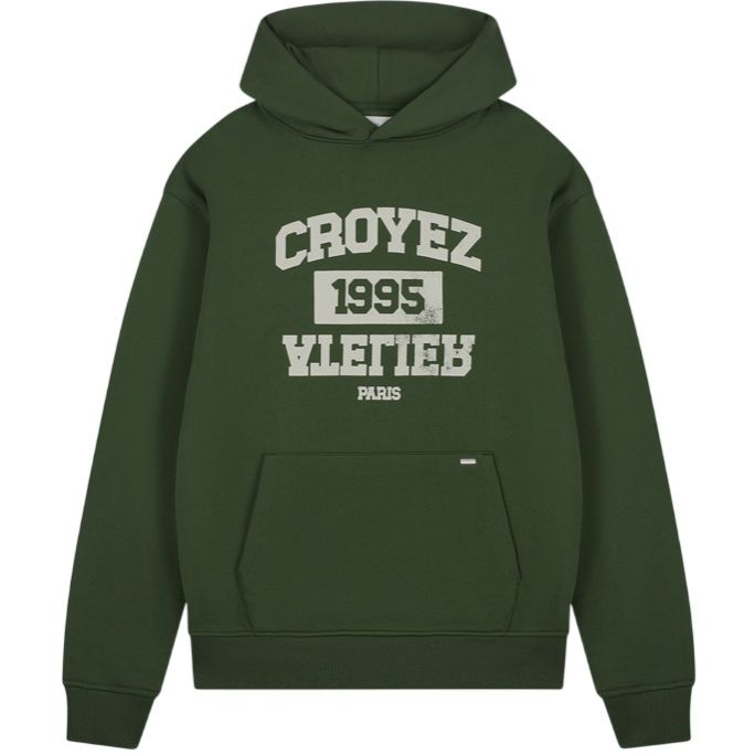 Croyez Heavyweight College Hoodie Donker groen