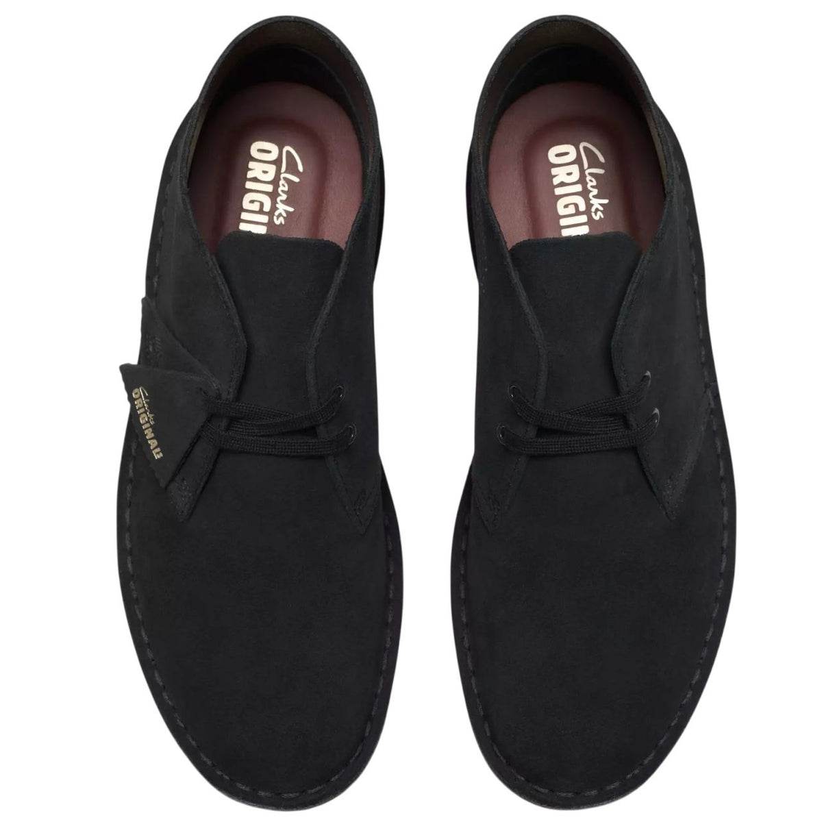 Clarks Suede Desert Boot Zwart