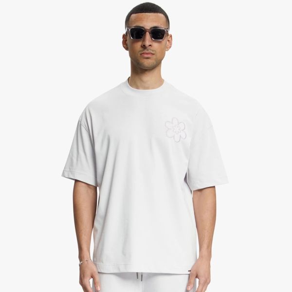 Croyez Contour De La Fleur T-shirt Grijs