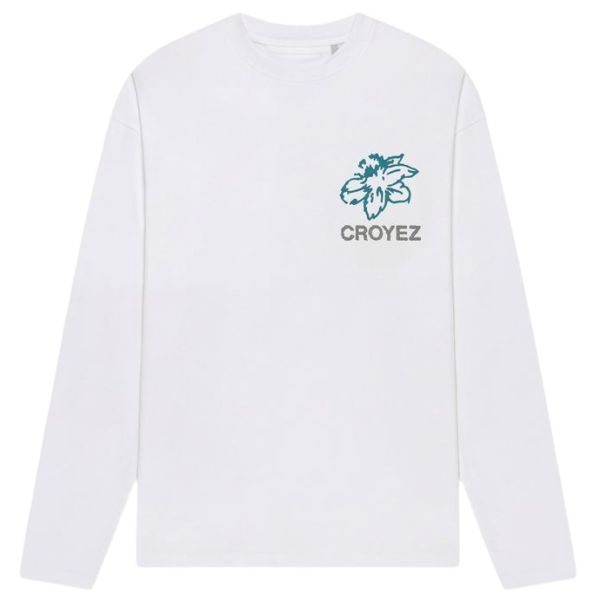 Croyez Gardener Longsleeve T-shirt Wit/Blauw