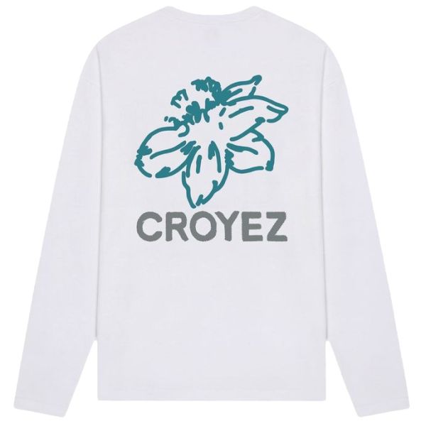 Croyez Gardener Longsleeve T-shirt Wit/Blauw