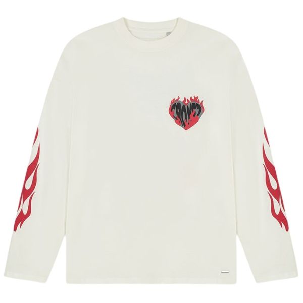 Croyez Heart On Fire Longsleeve Off White