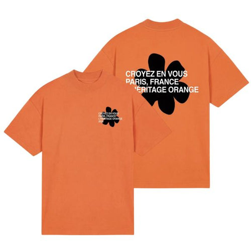 Croyez Silhouette T-shirt Oranje