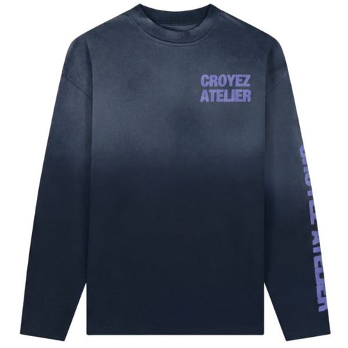 Croyez Sprayed Atelier Longsleeve T-shirt Zwart