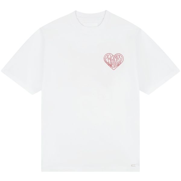 Croyez stitched heart t-shirt wit