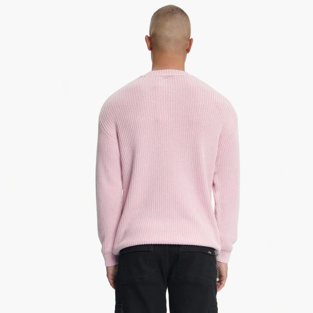 Croyez Ribbed Knit Sweater Roze
