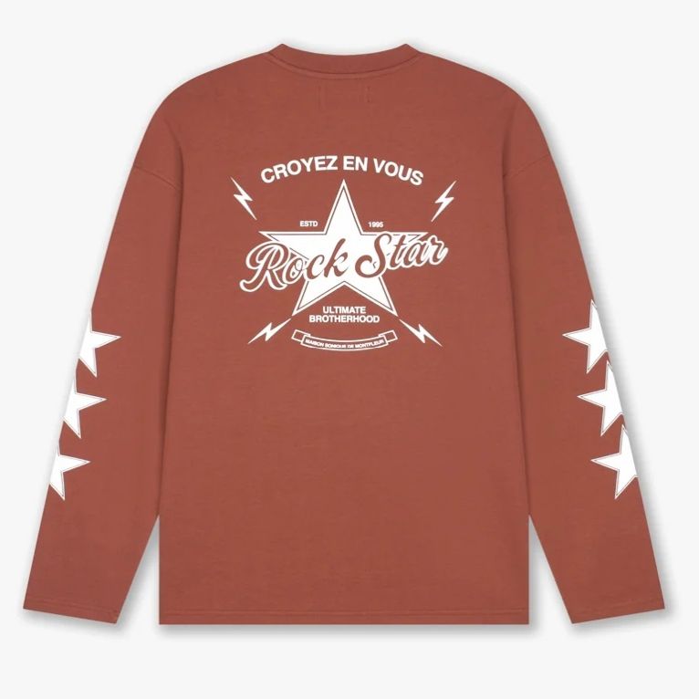 Croyez Rockstar Longsleeve T-shirt Rood