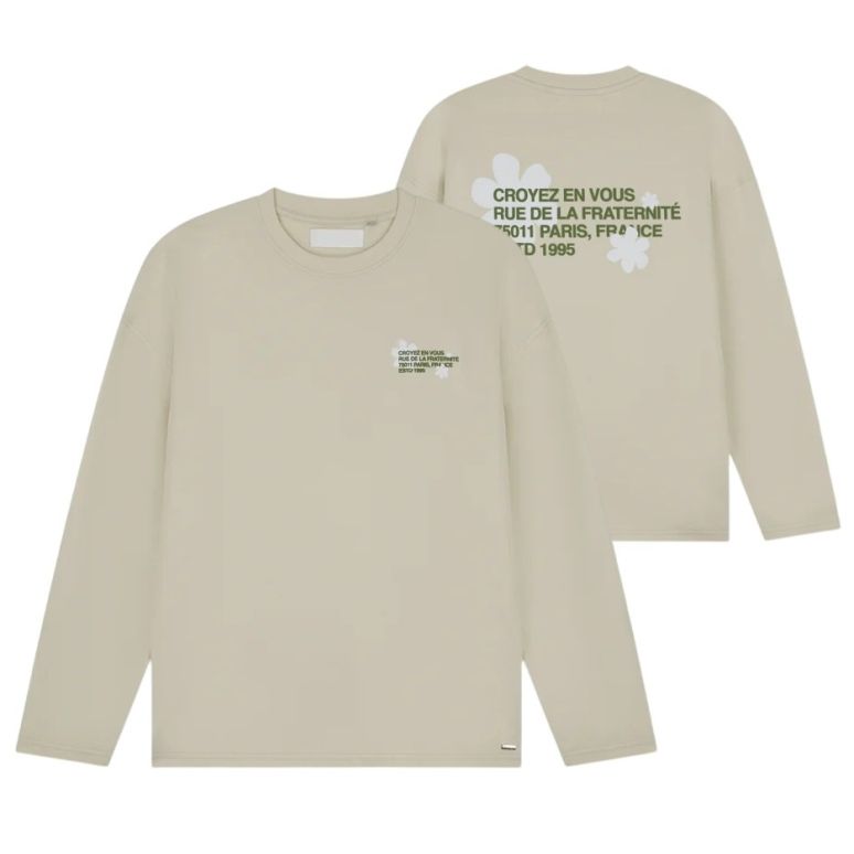 Croyez Silhouette 2.0 Longsleeve T-shirt Beige