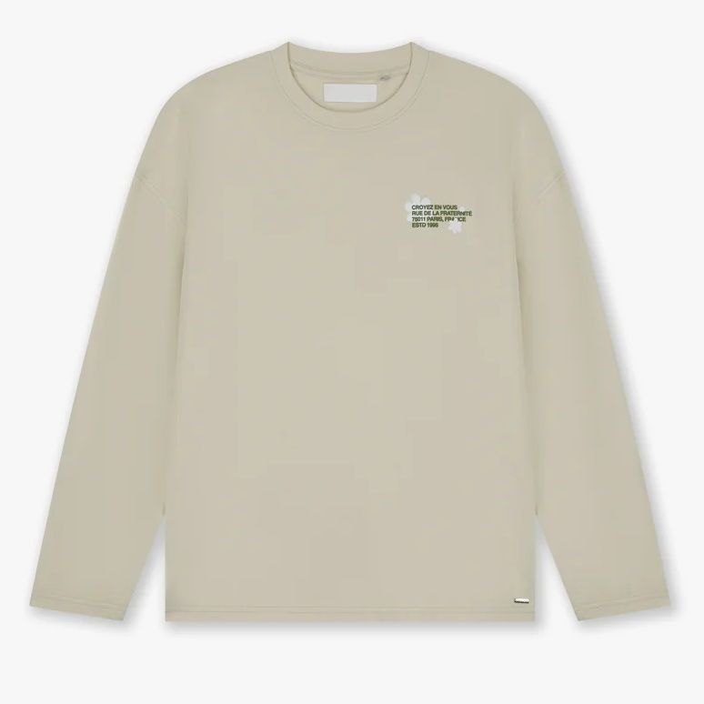 Croyez Silhouette 2.0 Longsleeve T-shirt Beige