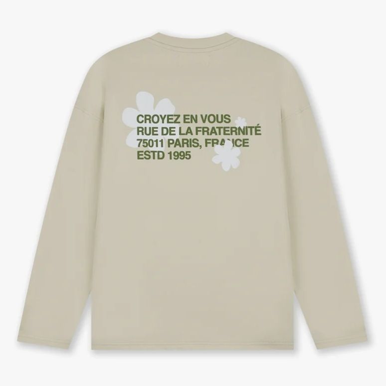 Croyez Silhouette 2.0 Longsleeve T-shirt Beige
