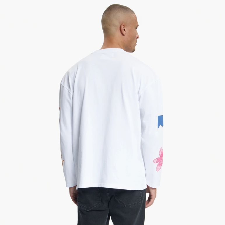Croyez Sketched Atelier Longsleeve T-shirt Wit