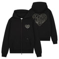 Croyez Stitched Heart Vest Zwart