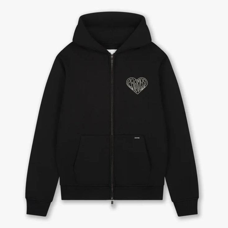 Croyez Stitched Heart Vest Zwart