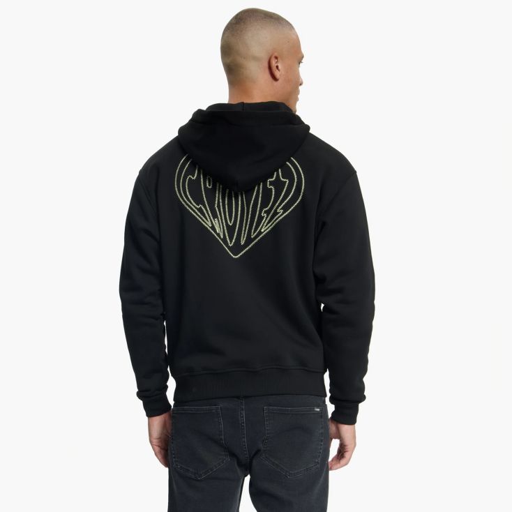 Croyez Stitched Heart Vest Zwart