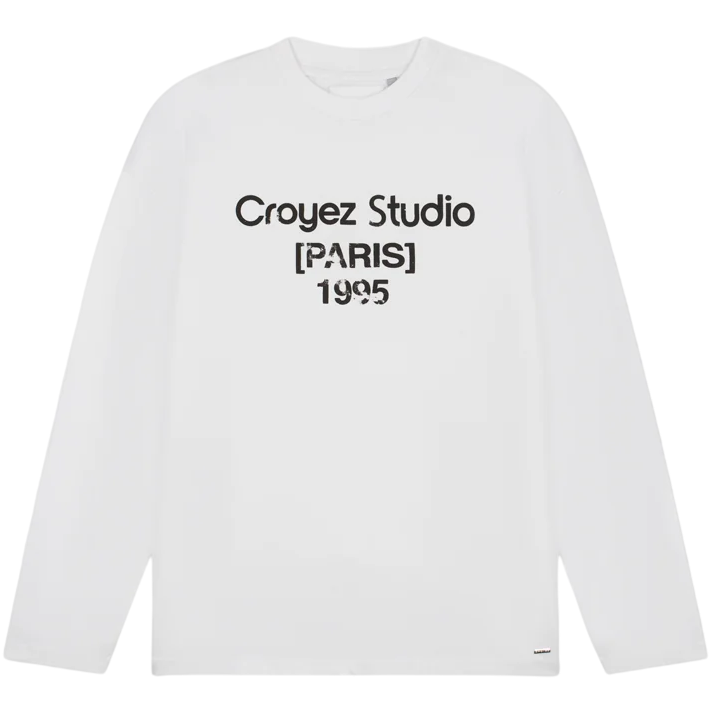 Croyez Studio Damaged Longsleeve T-shirt Wit