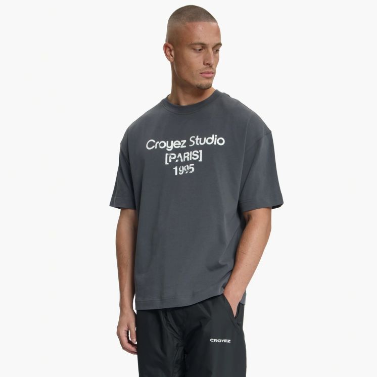 Croyez Studio Damaged T-shirt Antraciet