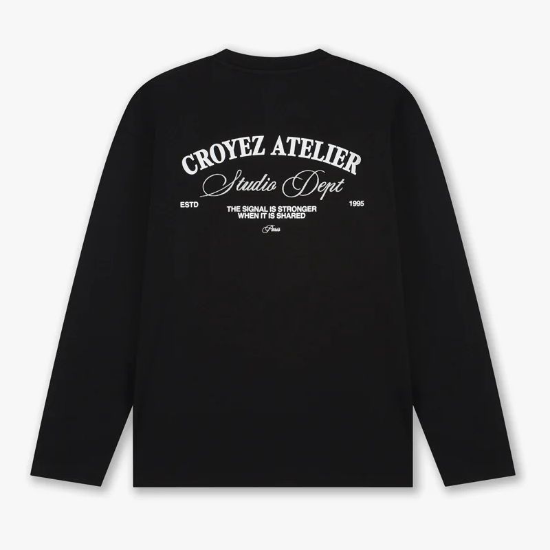 Croyez Studio Dept Longsleeve T-shirt Zwart