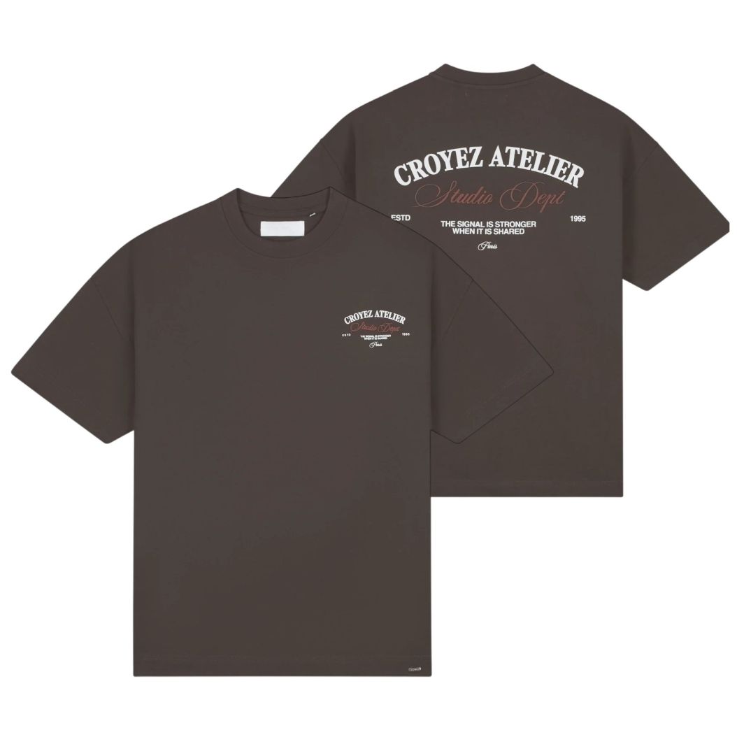 Croyez Studio Dept T-shirt Bruin