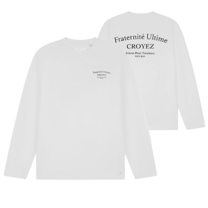 Croyez Fraternité Ultime Longsleeve T-shirt Wit