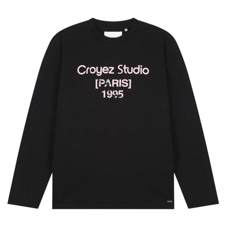 Croyez Studio Damaged Longsleeve T-shirt Zwart