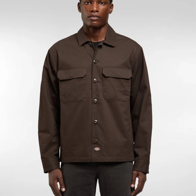 Dickies 247 Shacket Overhemd Bruin