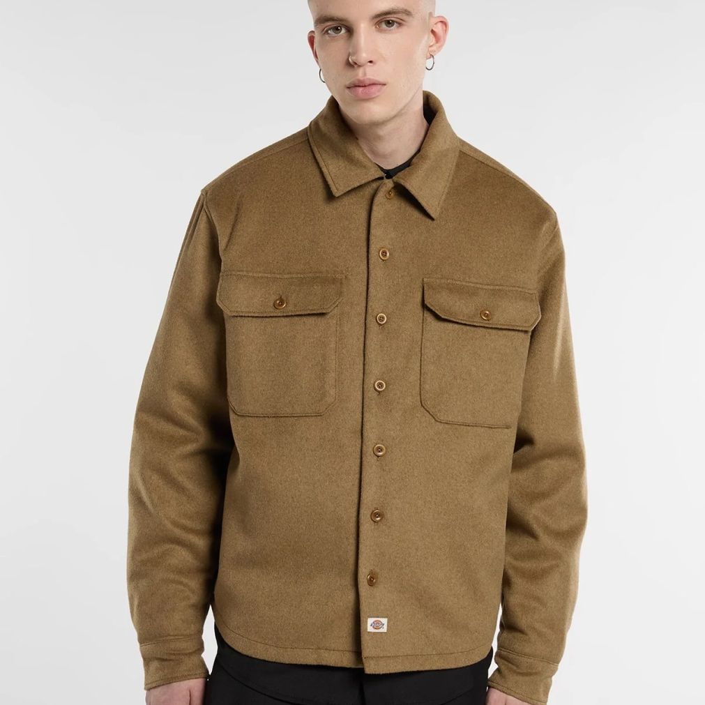 Dickies Torovada Wool Overshirt Bruin