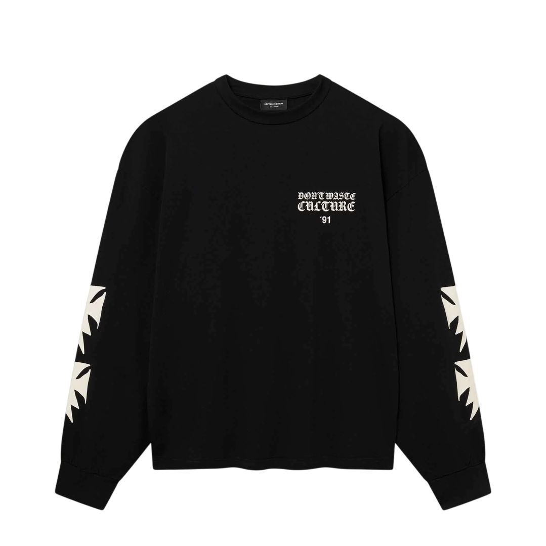 Don’t Waste Culture Fina Longsleeve T-shirt Zwart