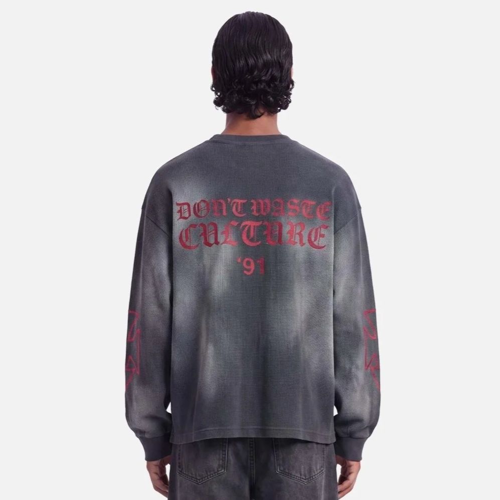 Don’t Waste Culture Romiya Longsleeve T-shirt Antraciet