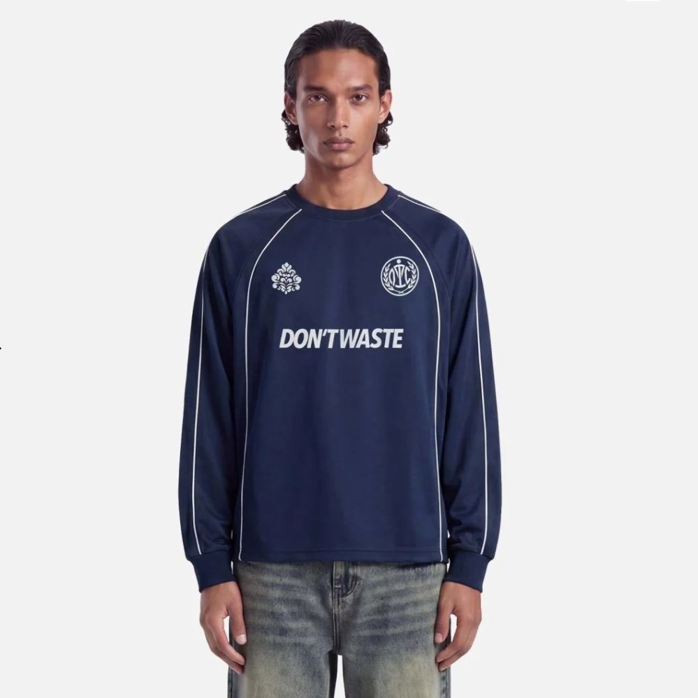 Don’t Waste Culture Zeni Longsleeve T-shirt Blauw