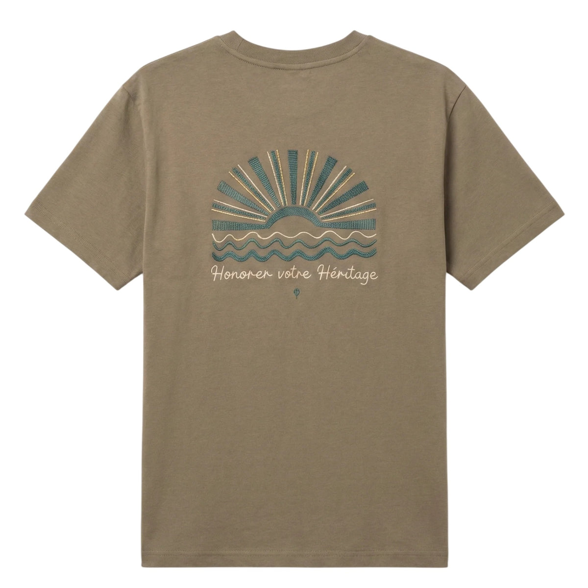 Edmonds Honorer Embroidery T-shirt Bruin