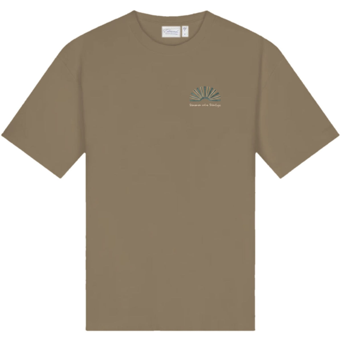 Edmonds Honorer Embroidery T-shirt Bruin
