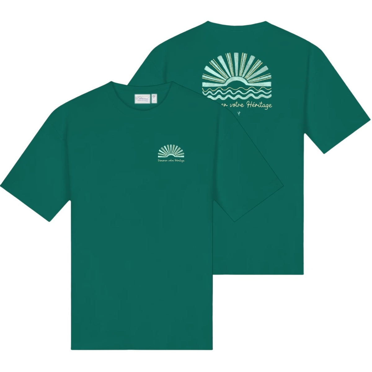 Edmonds Honorer Embroidery T-shirt Donker Groen