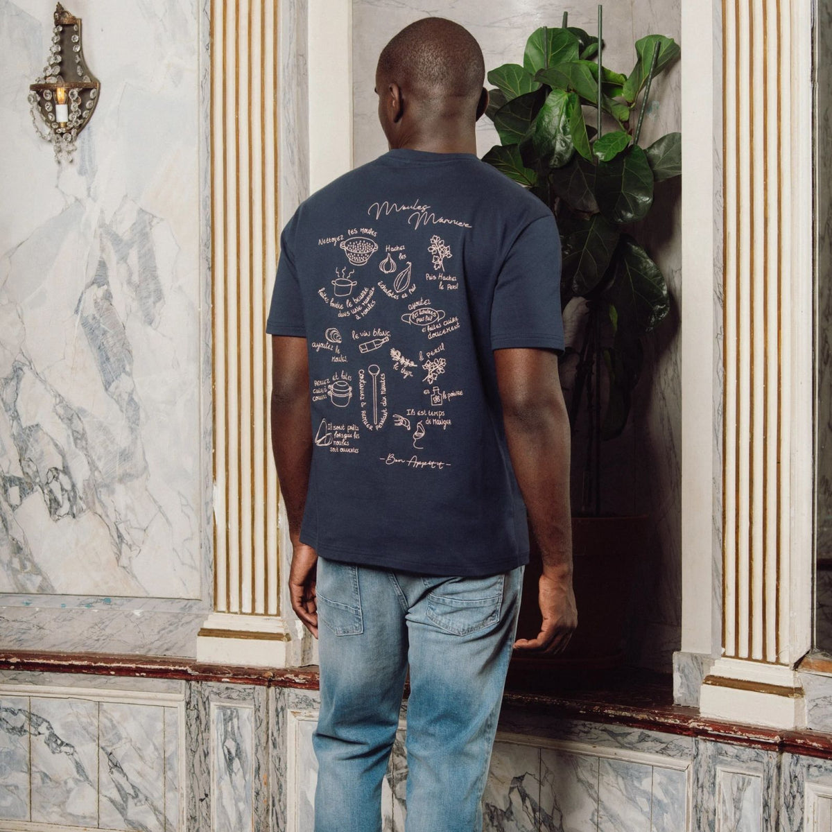 Edmonds Moule Maniere T-shirt Navy