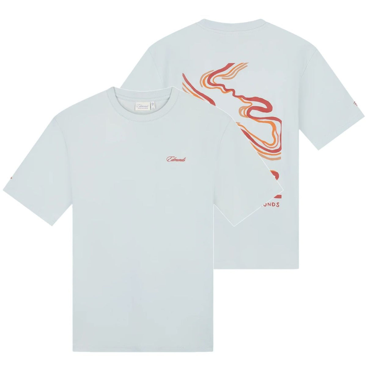 Edmonds Tourbillon T-shirt Licht Blauw